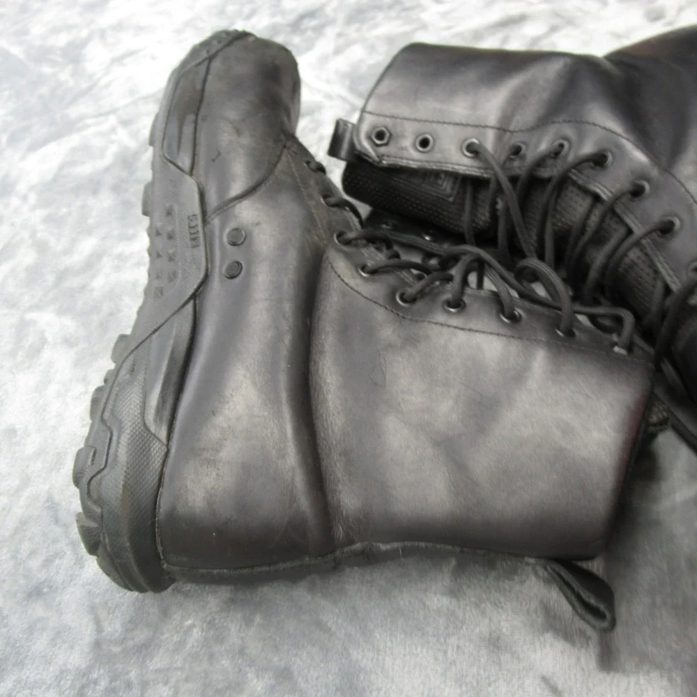 5.11 Tactical Work Boots Mens 12 Black Series‎ A/T 8 HD Leather Lace-Up Outdoor